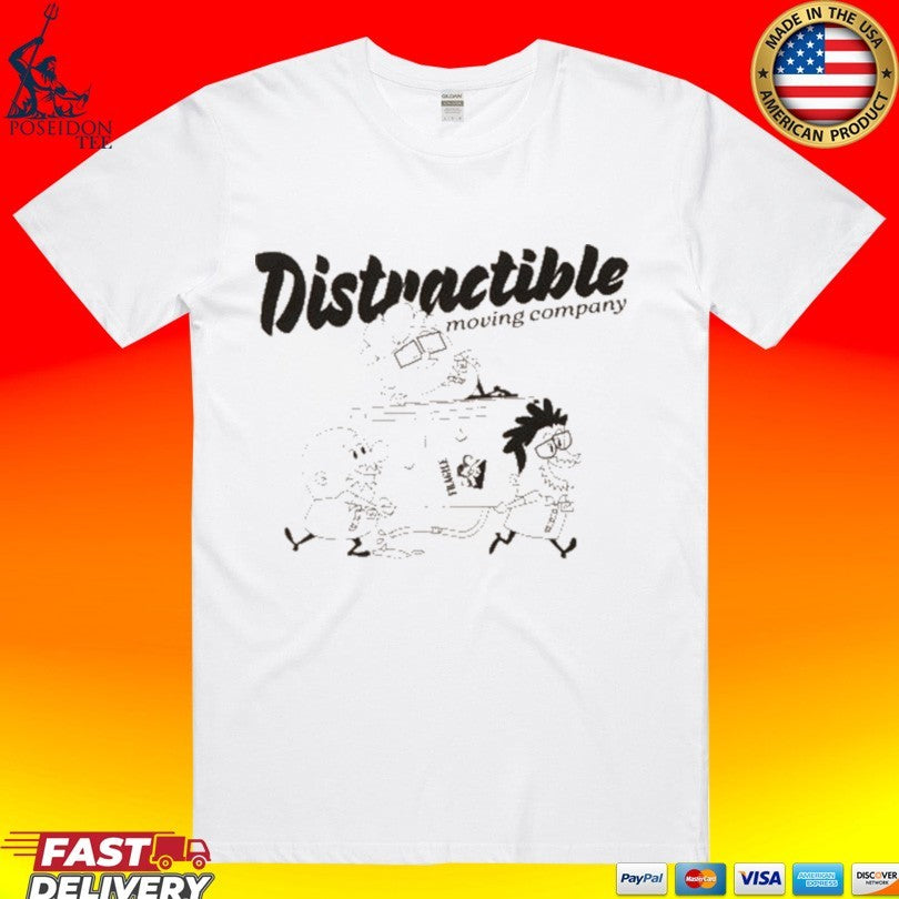 Distractible Moving Company Ringer Unisex