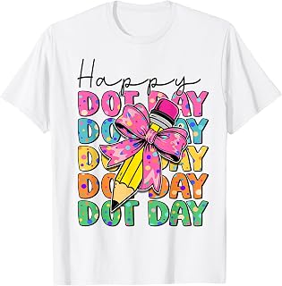 Pencil Bow Happy Dot Day Teacher Unisex