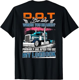 Trucker Logbook Dot Where Headed Humor Unisex
