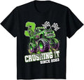 Monster Truck 3rd Birthday Boy Crushing Since 2023 Unisex