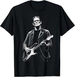 Vintage Frankenstein Playing Guitar Halloween Frankenstein