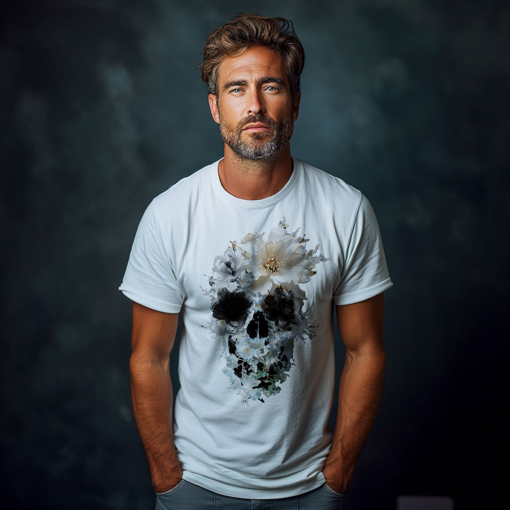 Floral Skull Bella Canvas Unisex