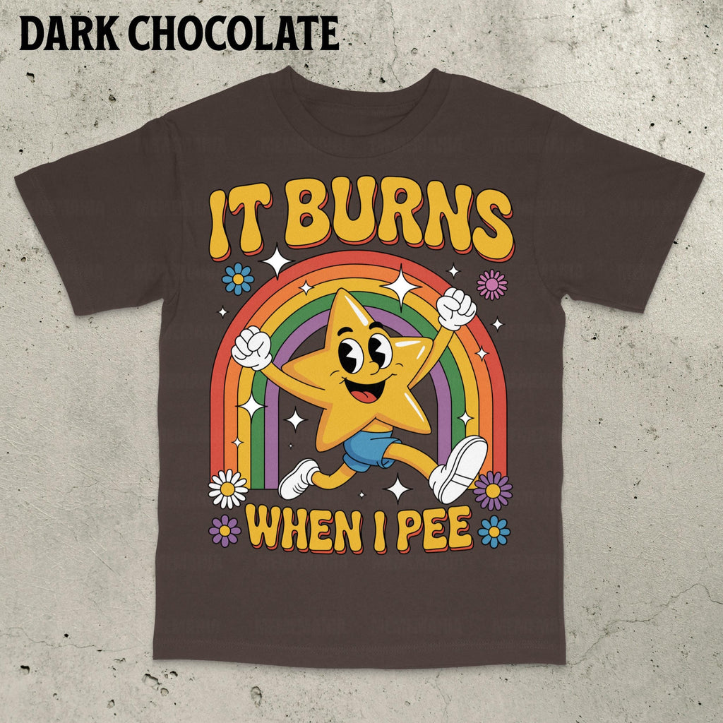 Saying Burns Pee 90s Vintage Bootleg Unisex