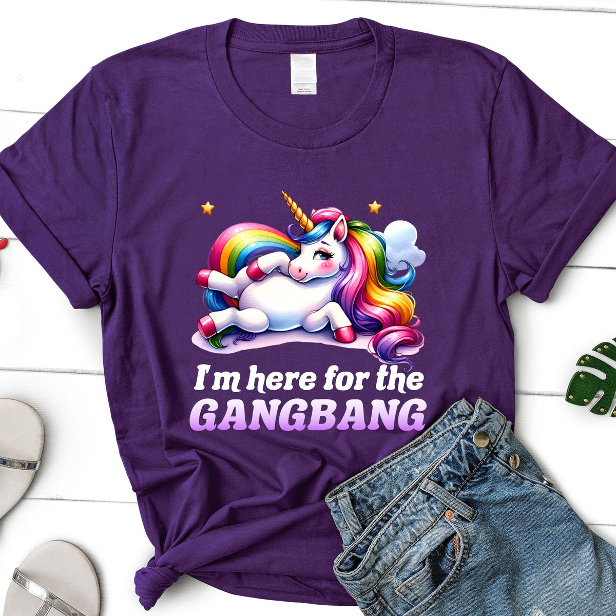 I'M Here Gangb Ng Embarrassing Dirty Humor Raunchy Inappropriate Offensive Unicorn Meme