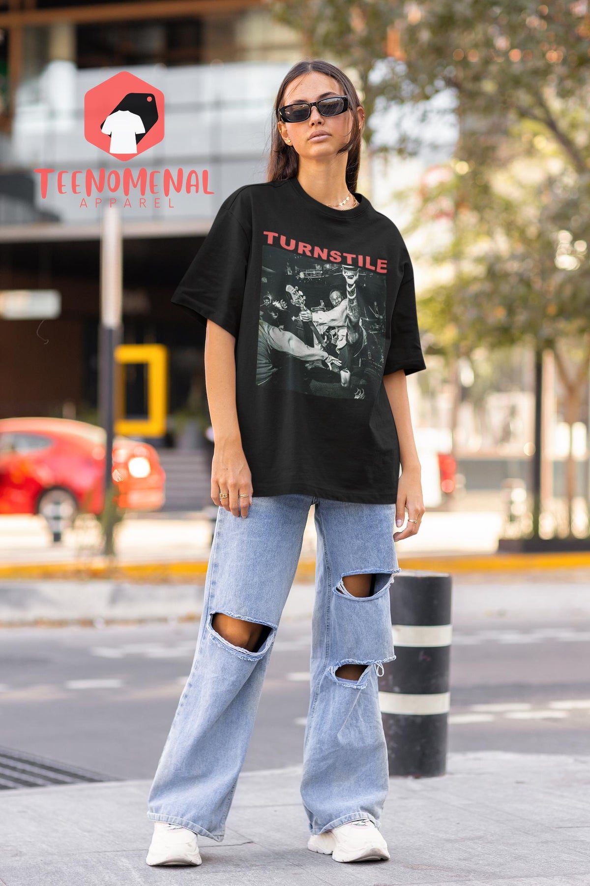Turnstile Indie Rock Music Band Merch Nonstop Feeling Album Tee Rock Music Fans