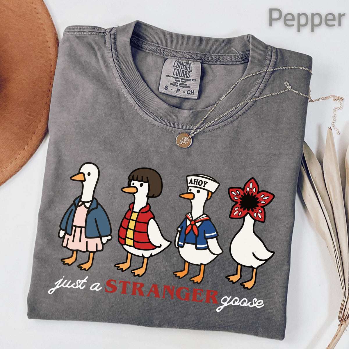 Comfort Colors Stranger Goose Goose Parody Tv Series Tee Sci-Fi Fan Tee Friends