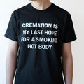 Slogan Organic Heavy Tee Cremation Last Hope Unisex
