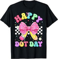 Happy Dot Polka Dots Coquette Pencil Bow Teachers Unisex