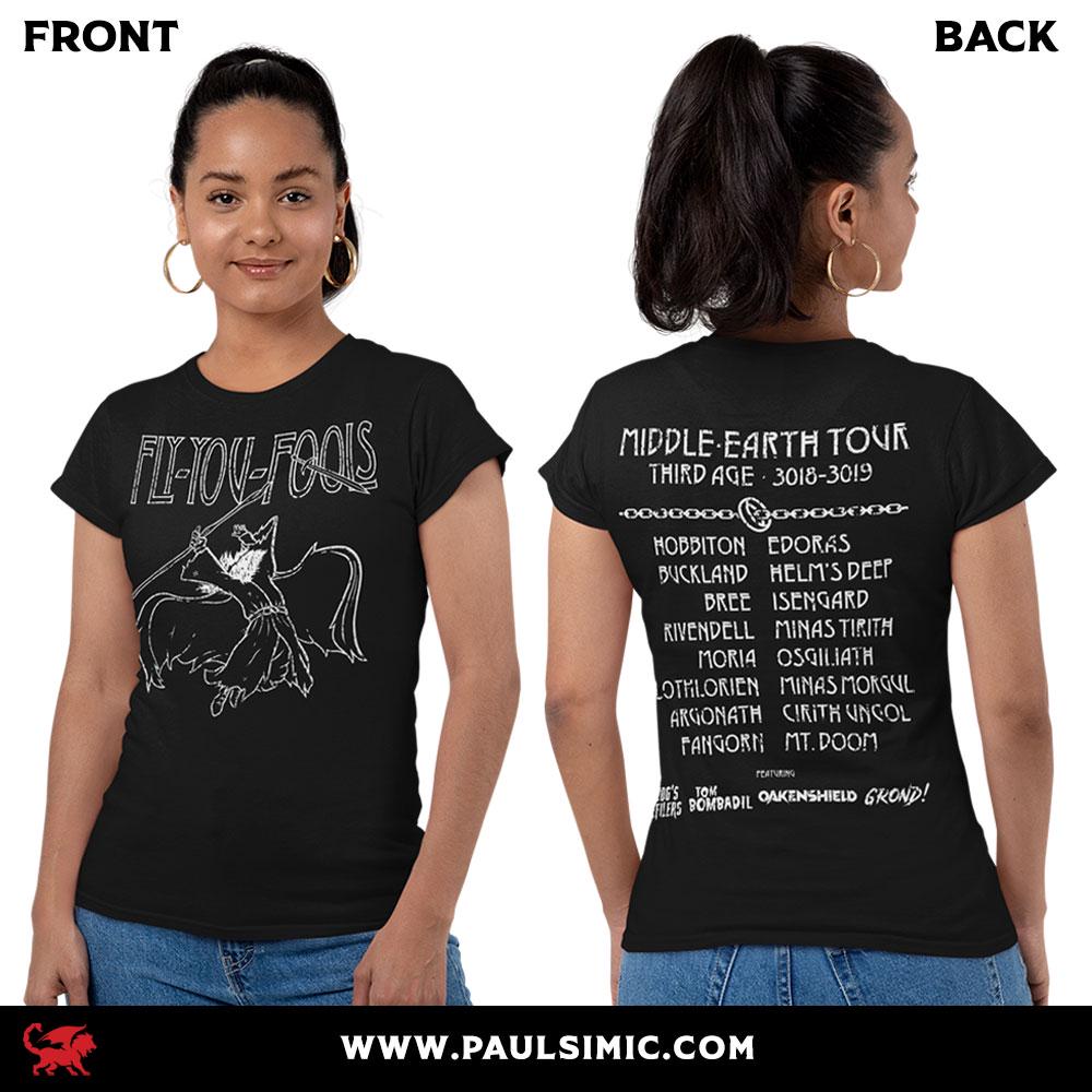 Middle Earth Tour Fly Fools Wizard Unisex
