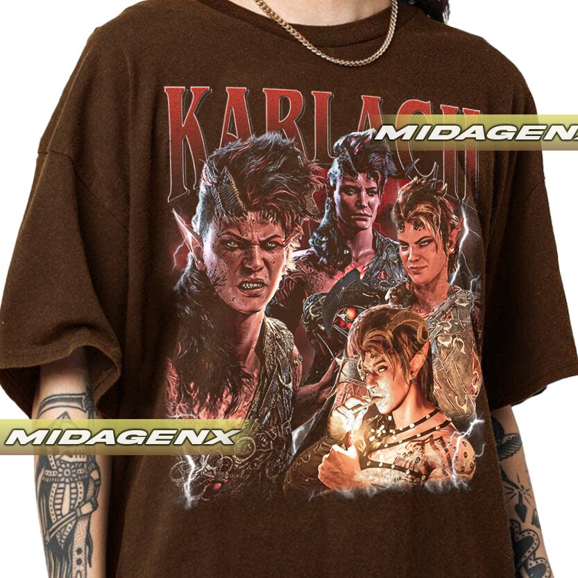 Limited Karlach Baldurs Gate Vintage Man Unisex