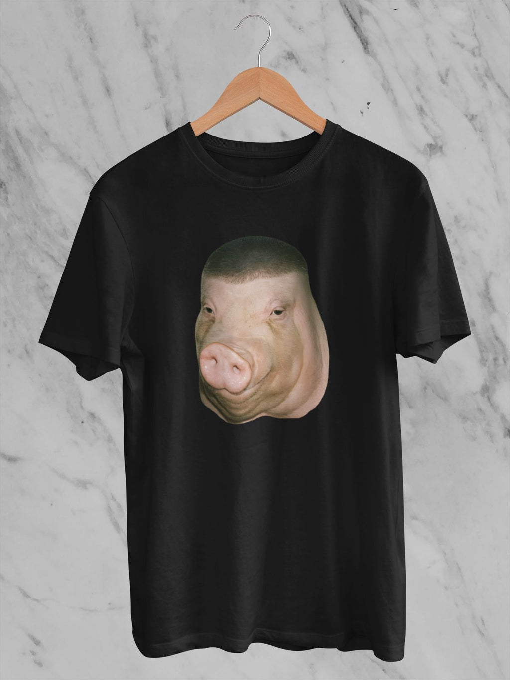 Wigger Pig Fade Buzz Haircut Meme Inappropriate Brainrot Unhinged Shitpost Dank Meme Weird Animal Lover