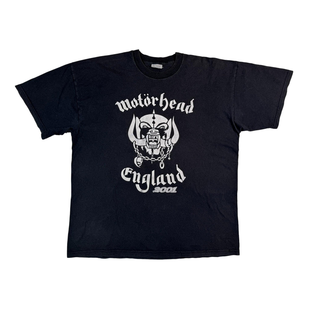 Vintage 2001 Mot Rhead Authentic Distressed Y2k Heavy Metal Band Tour Faded Black Tee Xl