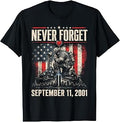 Never Forget September 11 2001 Memorial Day Usa Flag Unisex