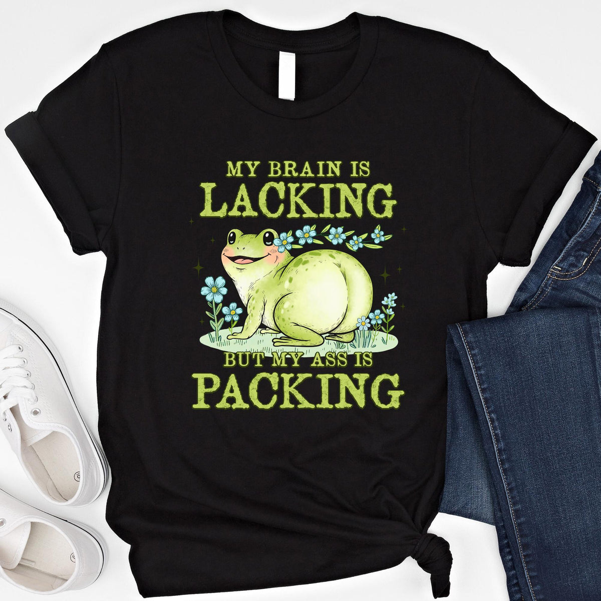 Brain Lacking Ass Packing Frog Meme Big Butt Humor Raunchy Inappropriate