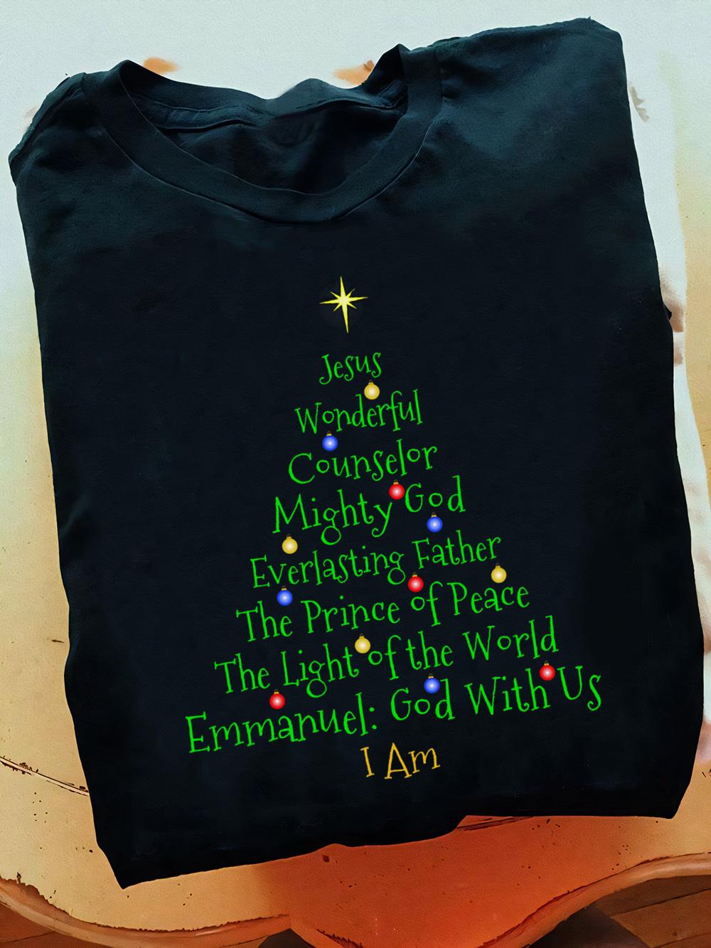 Christian Christmas Bible Names Jesus Tree Shaped Jesus God Christian