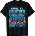 Level 10 Unlocked Since 2016 10th Birthday Gaming Unisex
