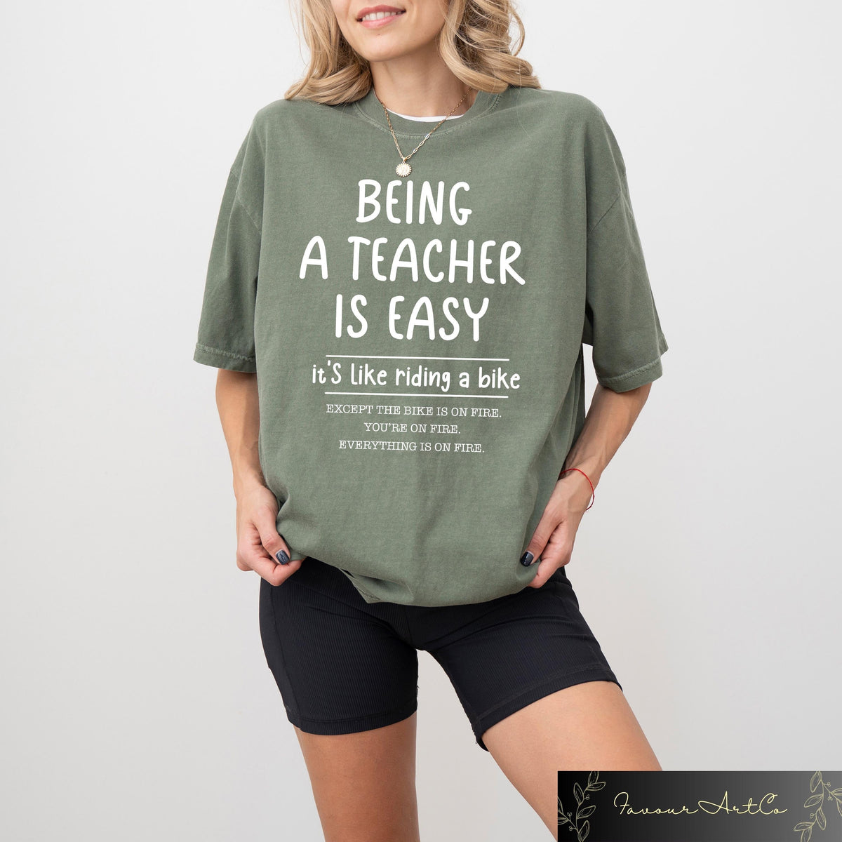 Teacher Easy It'S Like Riding Bike Teacher Meme Back School Teacher Tee Teacher