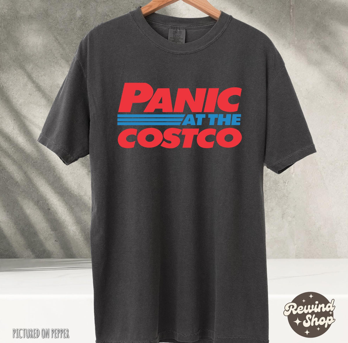 Panic Costco Vintage Retro Costco Costco Lovers Costco Tee Oversized Washed Tee Costco
