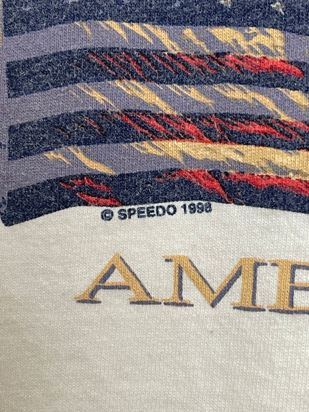 Vintage 1998 Speedo America Usa Flag Size Xl Unisex