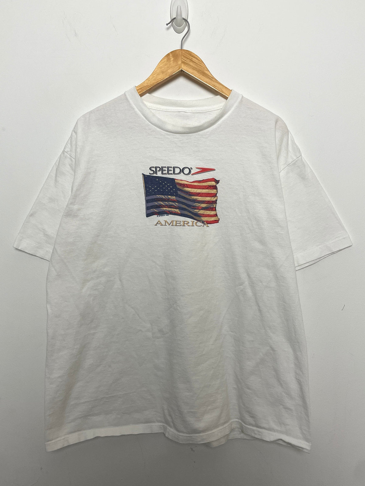 Vintage 1998 Speedo America Usa Flag Size Xl Unisex