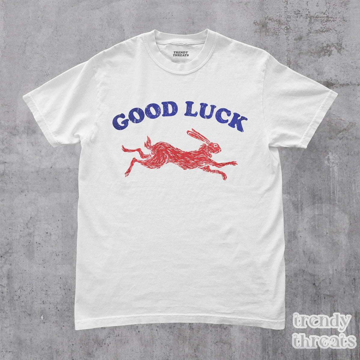 Good Luck Retro Rabbit Retro Western Bunny Feeling Lucky Him