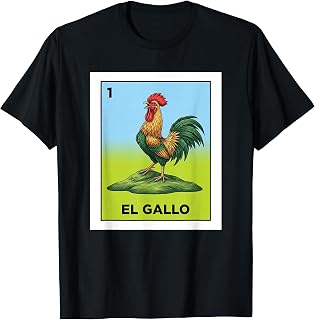 El Gallo Card Mexican Lottery Rooster Mexico Culture Unisex