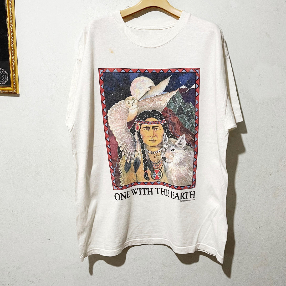 Vintage 1992 Human Tees Earth Size Xl Unisex