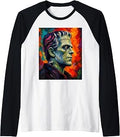 Frankenstein Bride Lover Halloween Matching Couple Raglan Baseball Tee