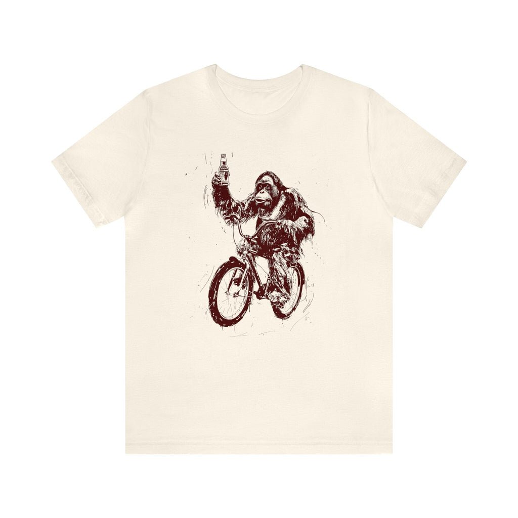 Orangutan Beer Drinking Biking Tee Unisex