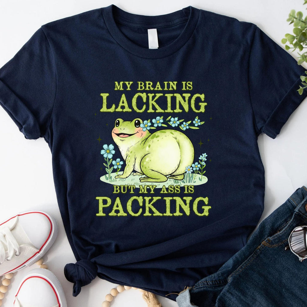 Brain Lacking Ass Packing Frog Meme Big Butt Humor Raunchy Inappropriate