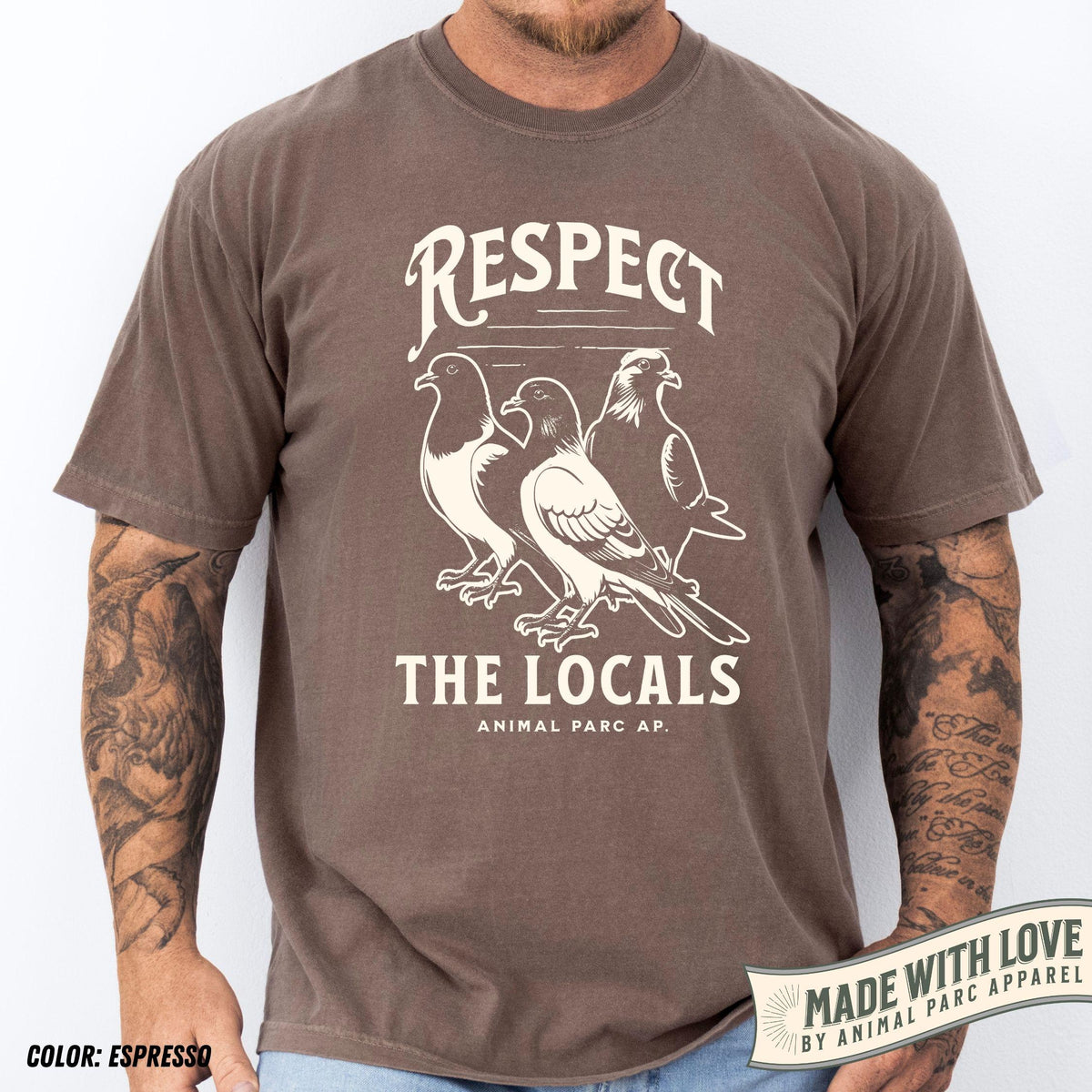 Respect Locals Pigeon Pigeon Lover Pigeons Vintage Tee Pigeon Silly Dove Tee Animals