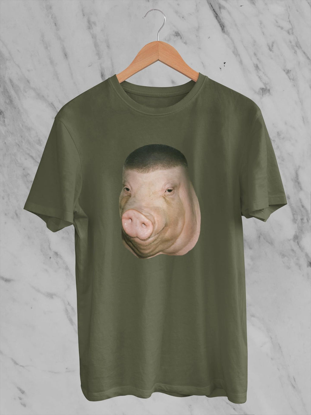 Wigger Pig Fade Buzz Haircut Meme Inappropriate Brainrot Unhinged Shitpost Dank Meme Weird Animal Lover