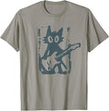 Cat Playing Guitar Rock Star Rock Roll Unisex