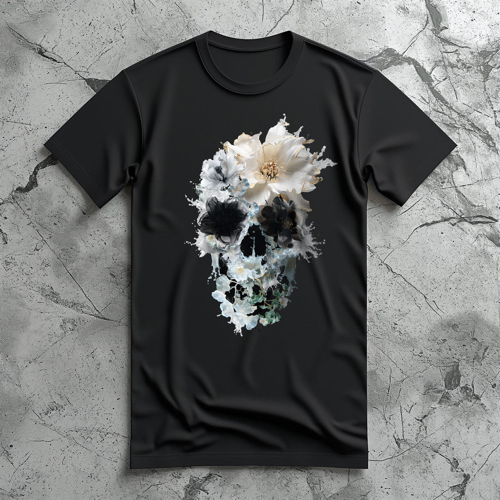 Floral Skull Bella Canvas Unisex