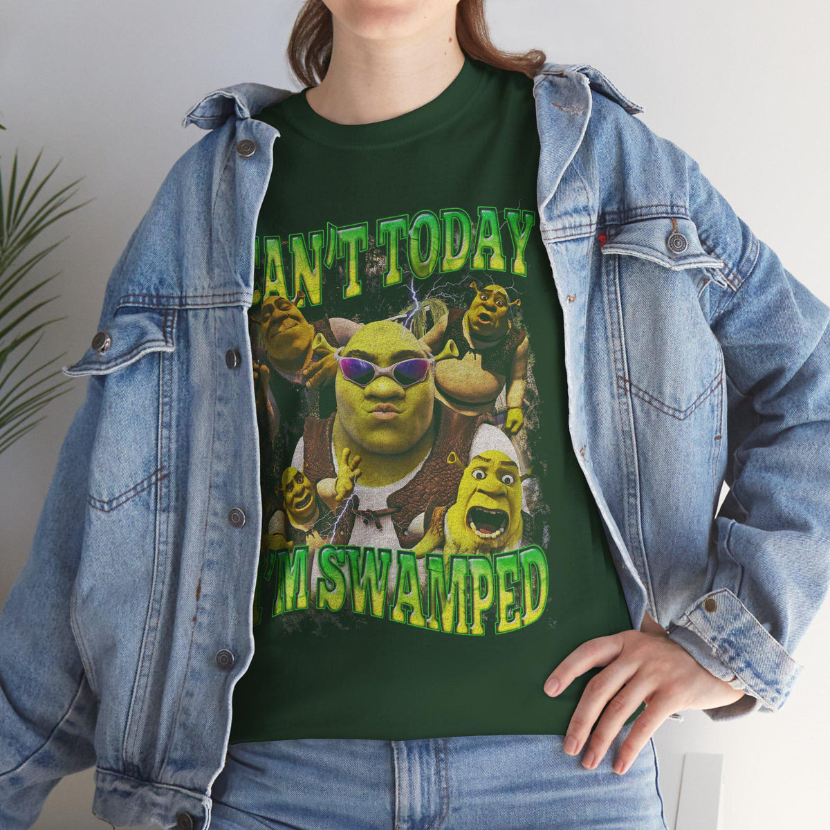 Shrek Meme Can'T Today I'M Swamped Unisex