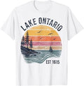 Retro Sunset Lakes Lake Ontario Unisex