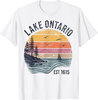 Retro Sunset Lakes Lake Ontario Unisex