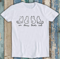 97 Un Deux Trois Cat Lovers Dad Mom Tee T1299 Unisex