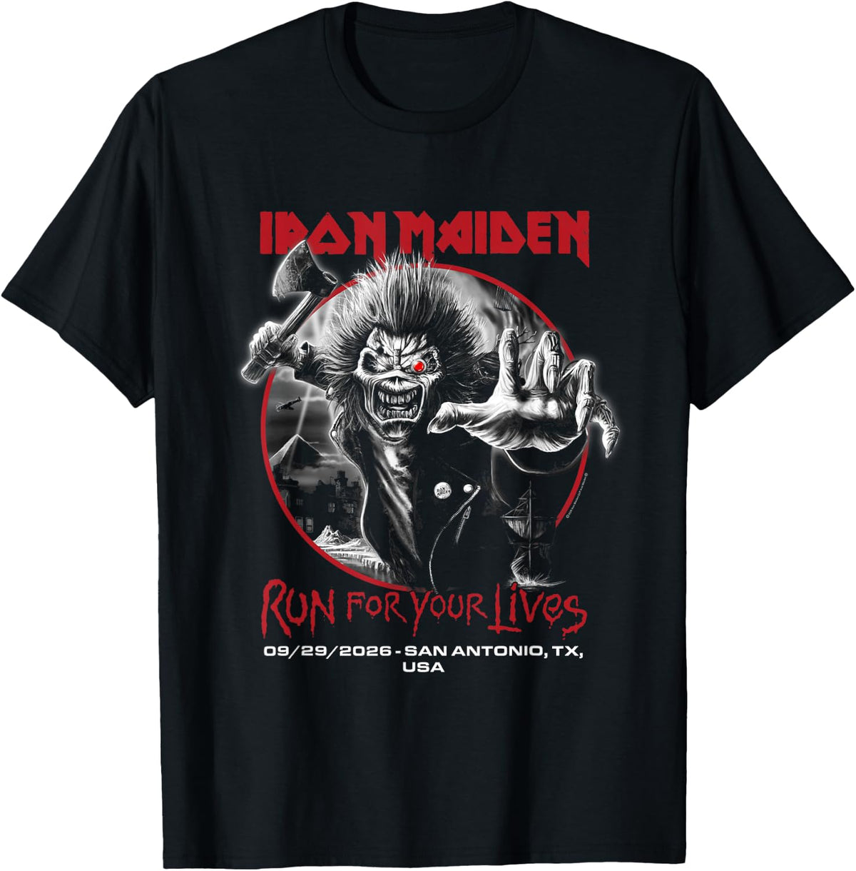 Iron Maiden Run Lives Tour 2026 San Antonio Unisex