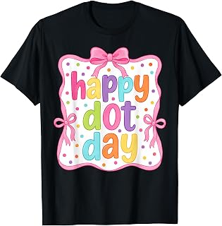 Happy Dot Day Bow Coquette Teacher Unisex