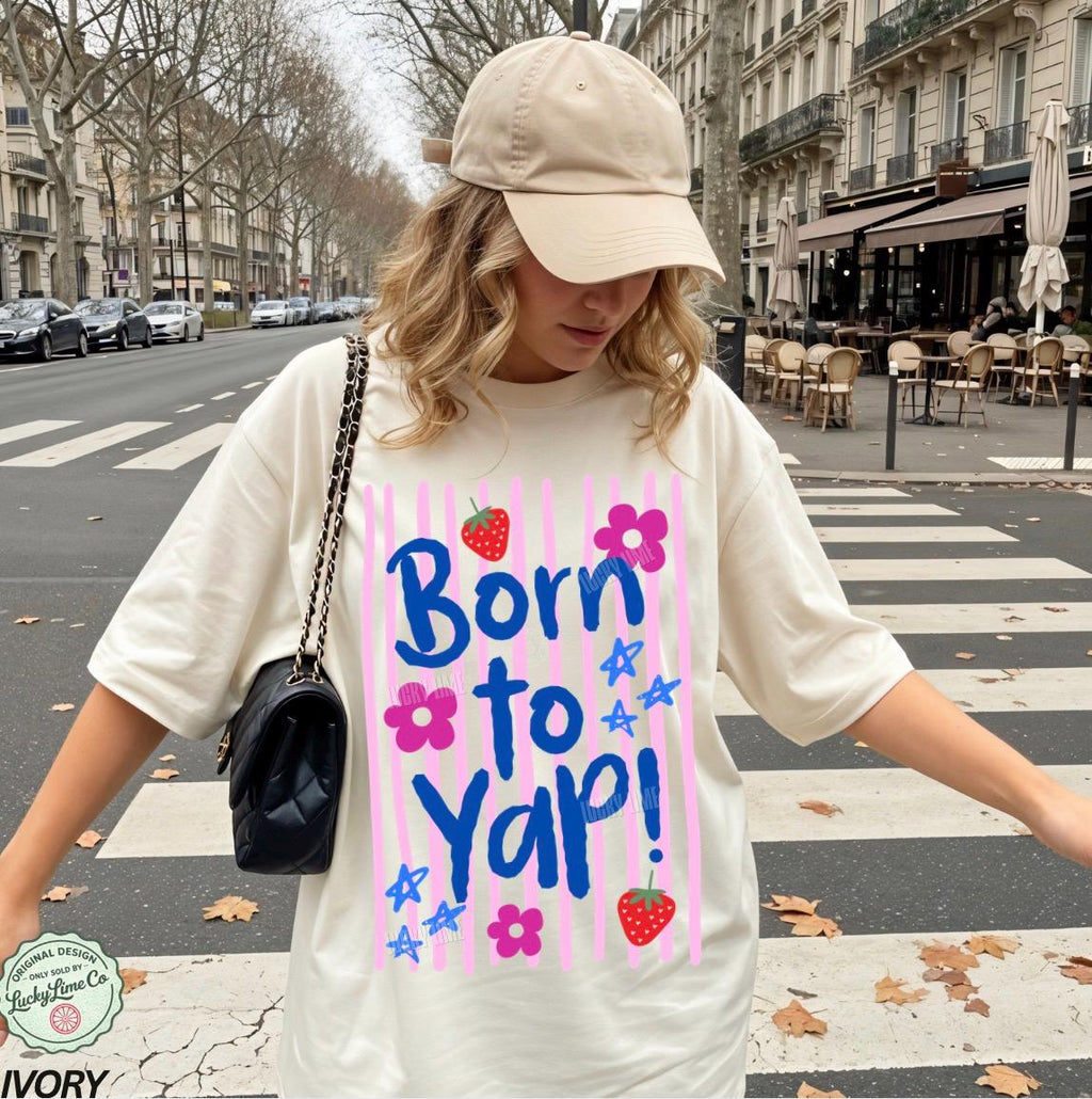Born Yap Spring Mama Girly Striped Humor Unisex