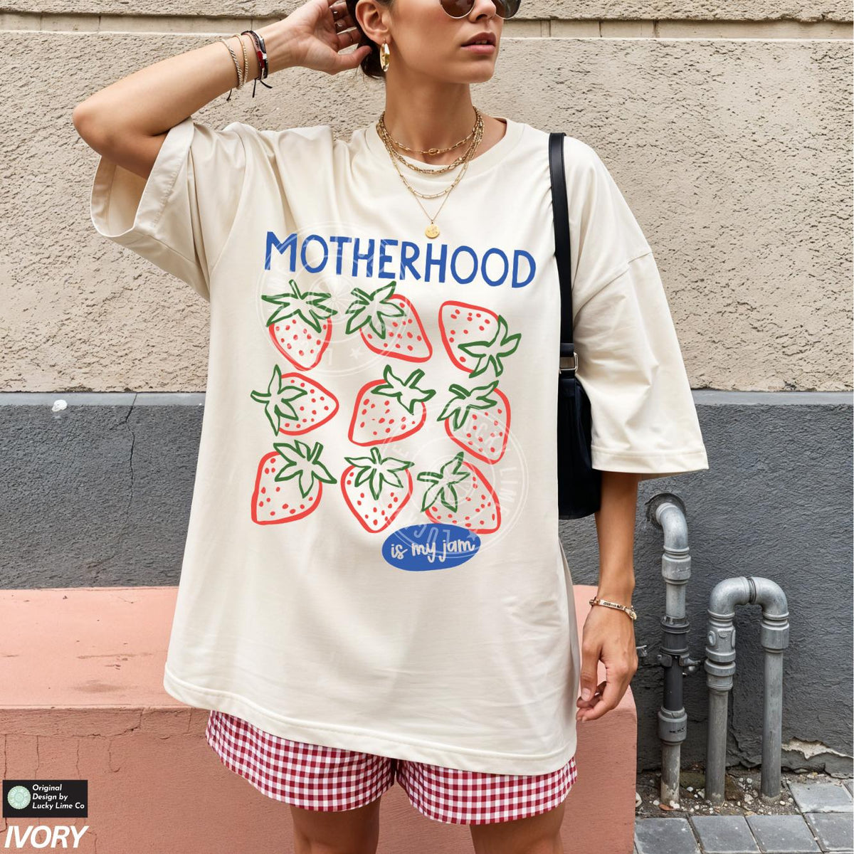 Motherhood Jam Comfort Colors Strawberry Mama Unisex
