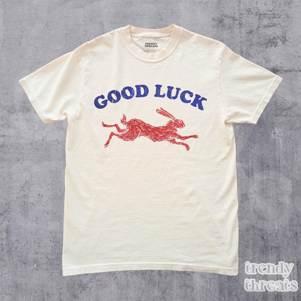 Good Luck Retro Rabbit Retro Western Bunny Feeling Lucky Him