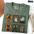 Halloween Ghost Pumpkin Cat Comfort Colors Ghos Retro Ghost Tee Halloween Fall Spooky Ca