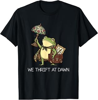 Thrift Dawn Vintage Frog Thrifting Meme Unisex