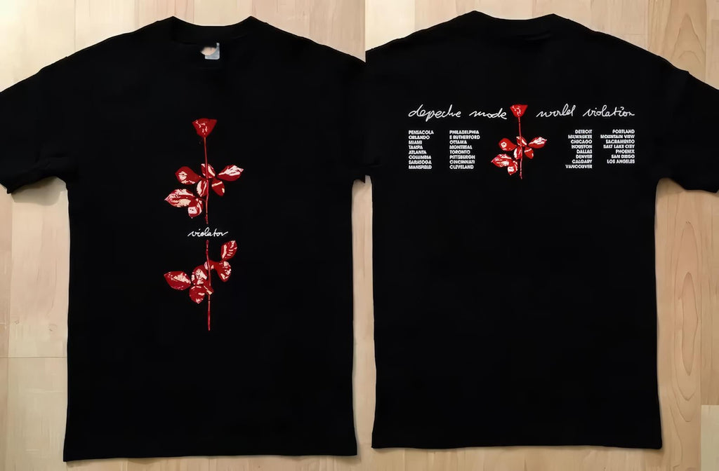 1990 Depeche Mode World Violator Concert S-5xl Unisex