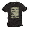 German Saying Dirty Wrong Highly Reprehensible Count Black S-Xxxxxl