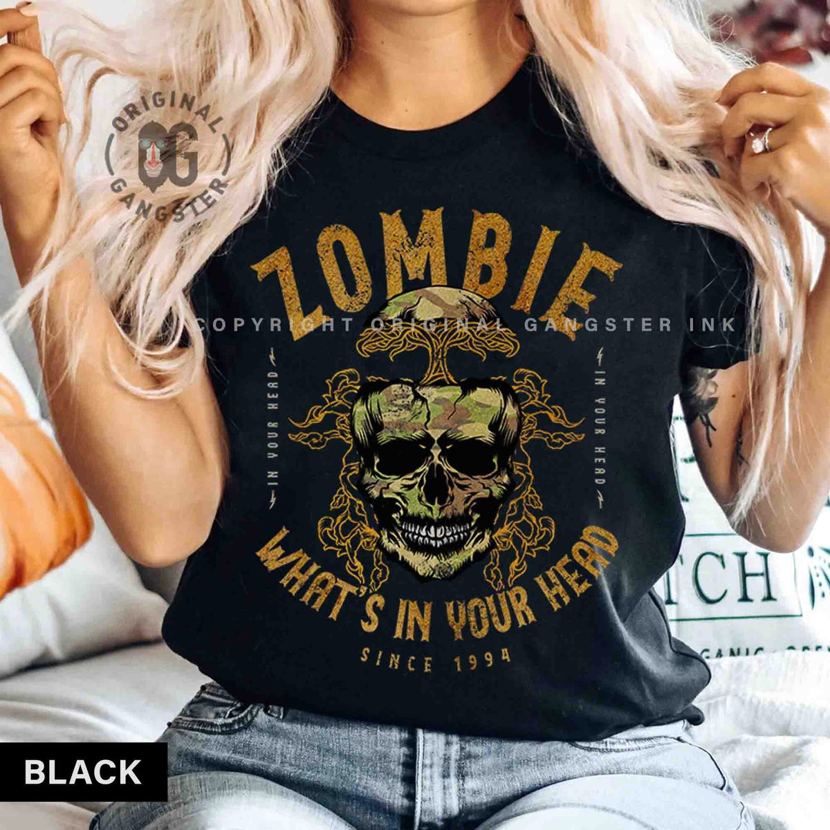 Zombie Comfort Colors Oversized Rock Band Tee Unisex