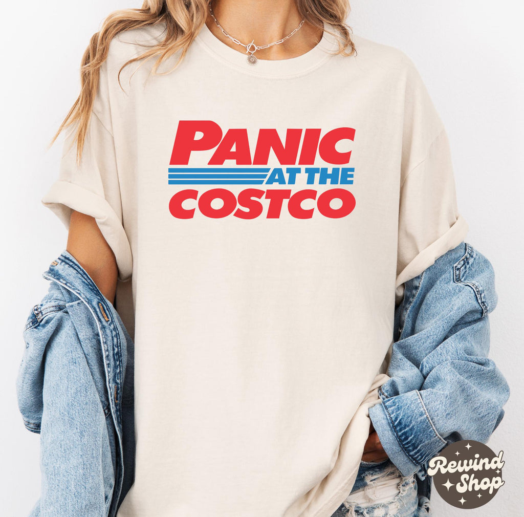 Panic Costco Vintage Retro Costco Costco Lovers Costco Tee Oversized Washed Tee Costco