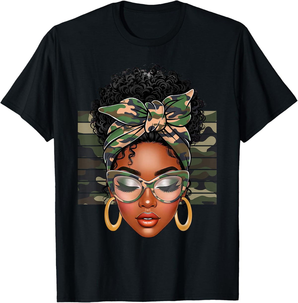 Afro Black African American Black History Month Camo Unisex